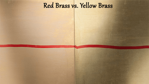 What's the difference between red brass and yellow brass?